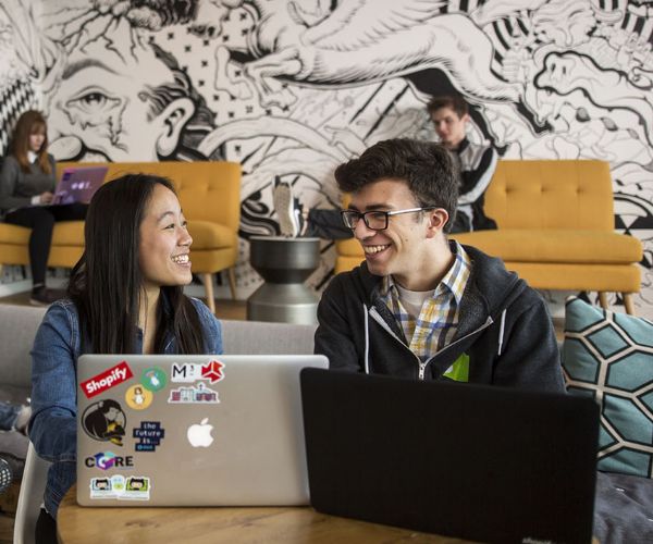 Computer Science students working at Shopify.