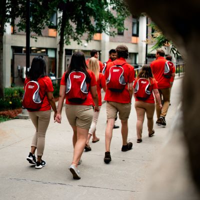 Students Waking