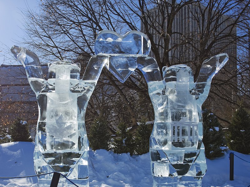 Ice sculptures at Winterlude