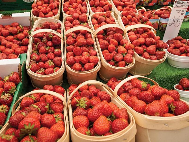 Farmers market berries